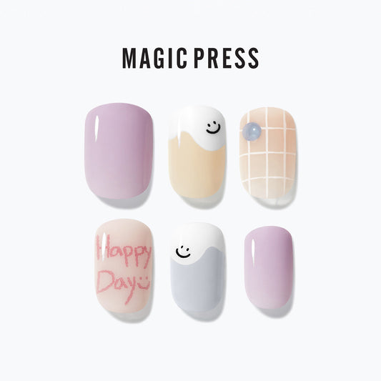 Magic Press 快樂一天 美甲指甲貼片 (MDR3W031RR)