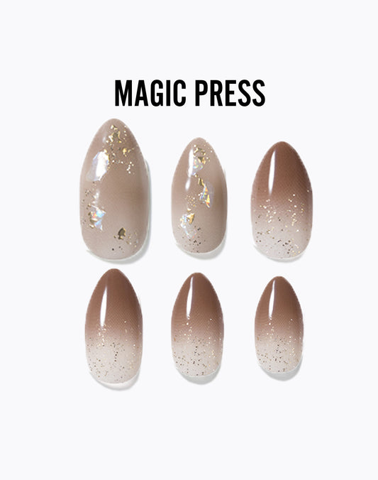 Magic Press 奶油灰色 美甲指甲貼片 (MDR3F026ST)