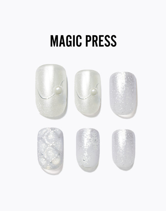 Magic Press 雪絎縫 美甲指甲貼片 (MJP3W058PR)