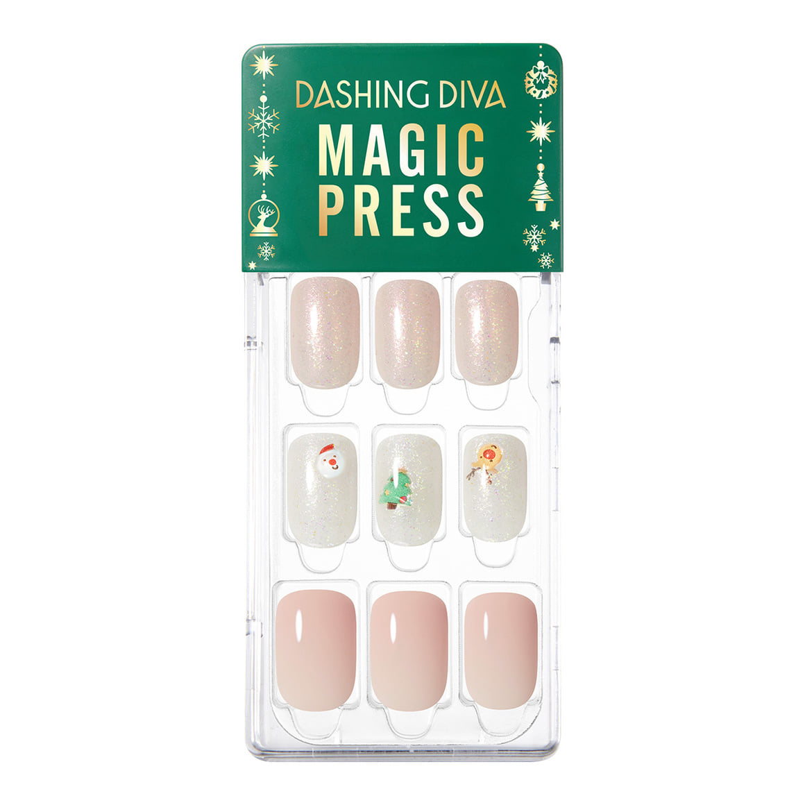 Magic Press 迷你聖誕節 美甲指甲貼片 (MDR3W022RR)