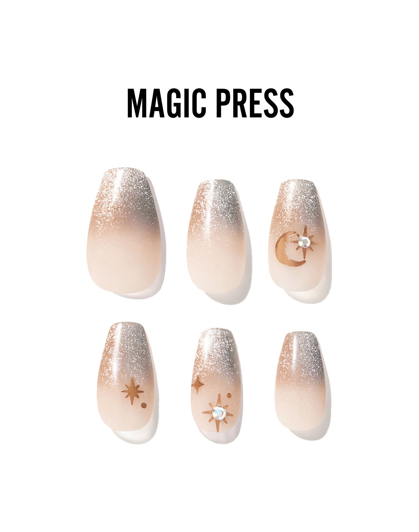 Magic Press 月光下 美甲指甲貼片 (MDR3F034PC)